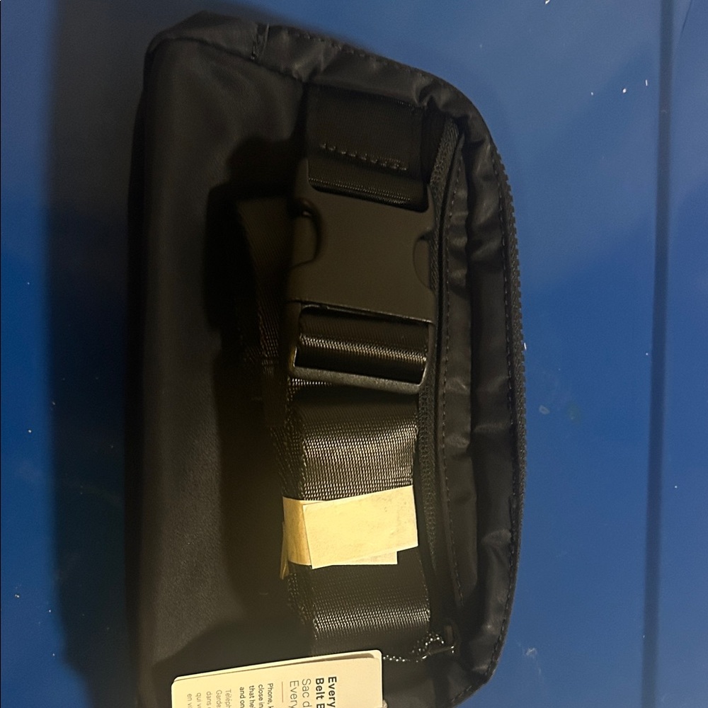 lululemon athletica Black Belt Bag with Buckle Strap